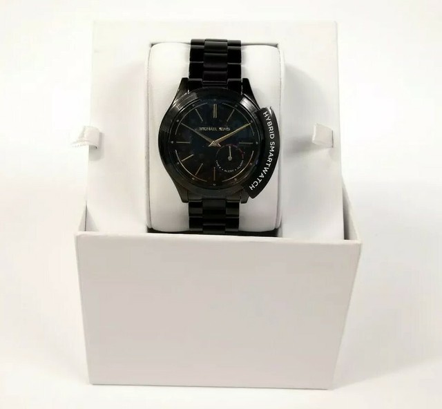 michael kors slim runway ip hybrid smartwatch