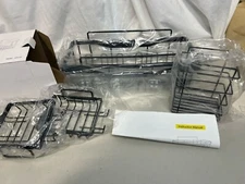 EUDELE Adhesive Shower Caddy 5-Pack  Stainless Steel Bath & Kitchen Organizer