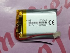 batterie a litio di polimeri 1200mha 3,7 volt per dispositivi domotici ups gps