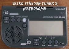 Seiko STH200B tuner and metronome (Can be used at the same time) guitar bass
