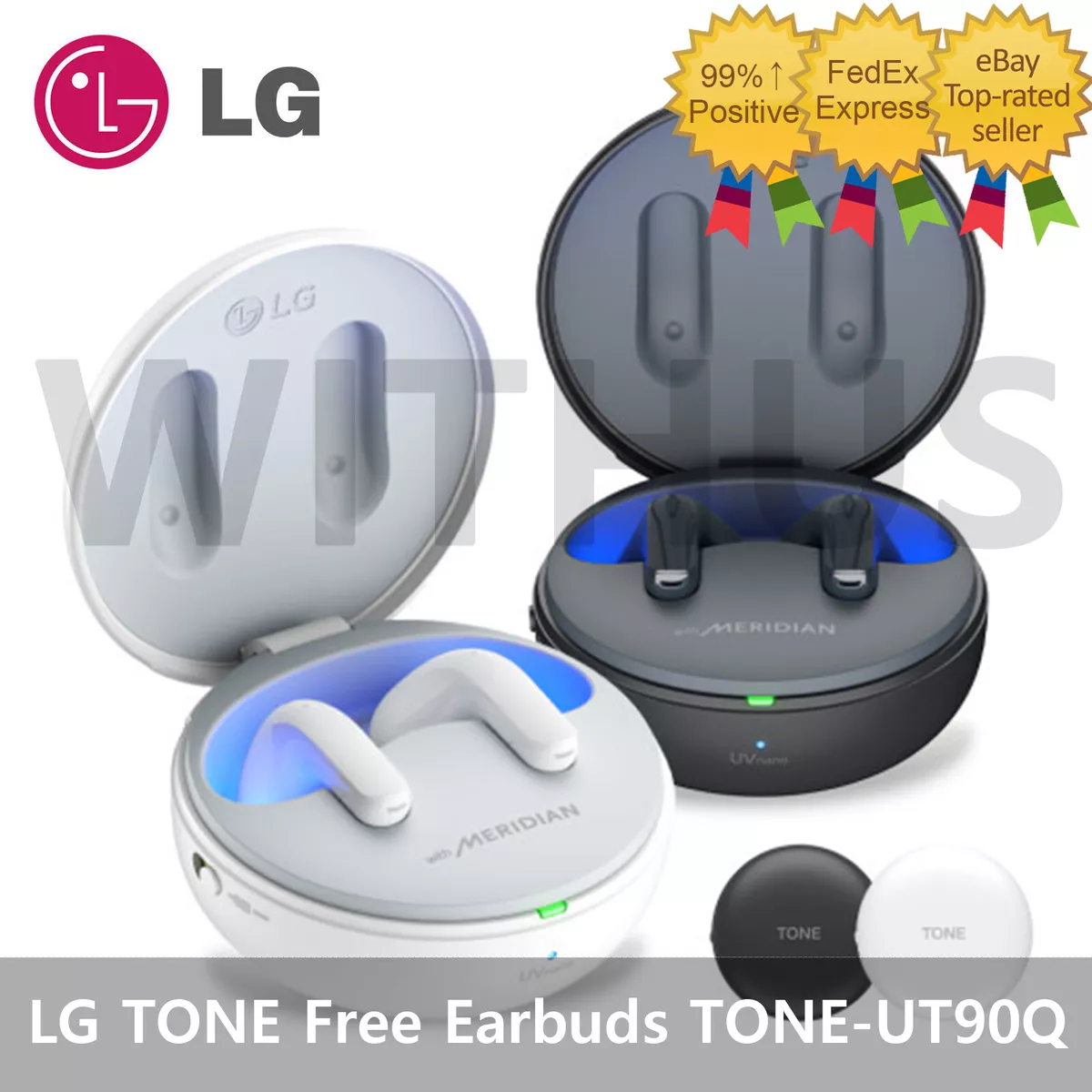 LG TONE Free TONE UT90Q Bluetooth Wireless Earphones Stereo Earbuds MERIDIAN