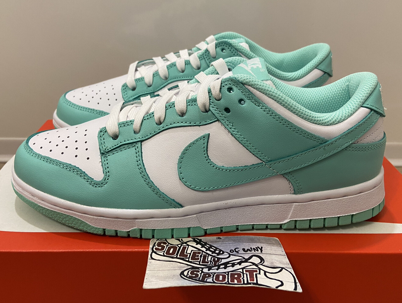 Size 9 - Nike Dunk Low Green Glow/White for sale online | eBay