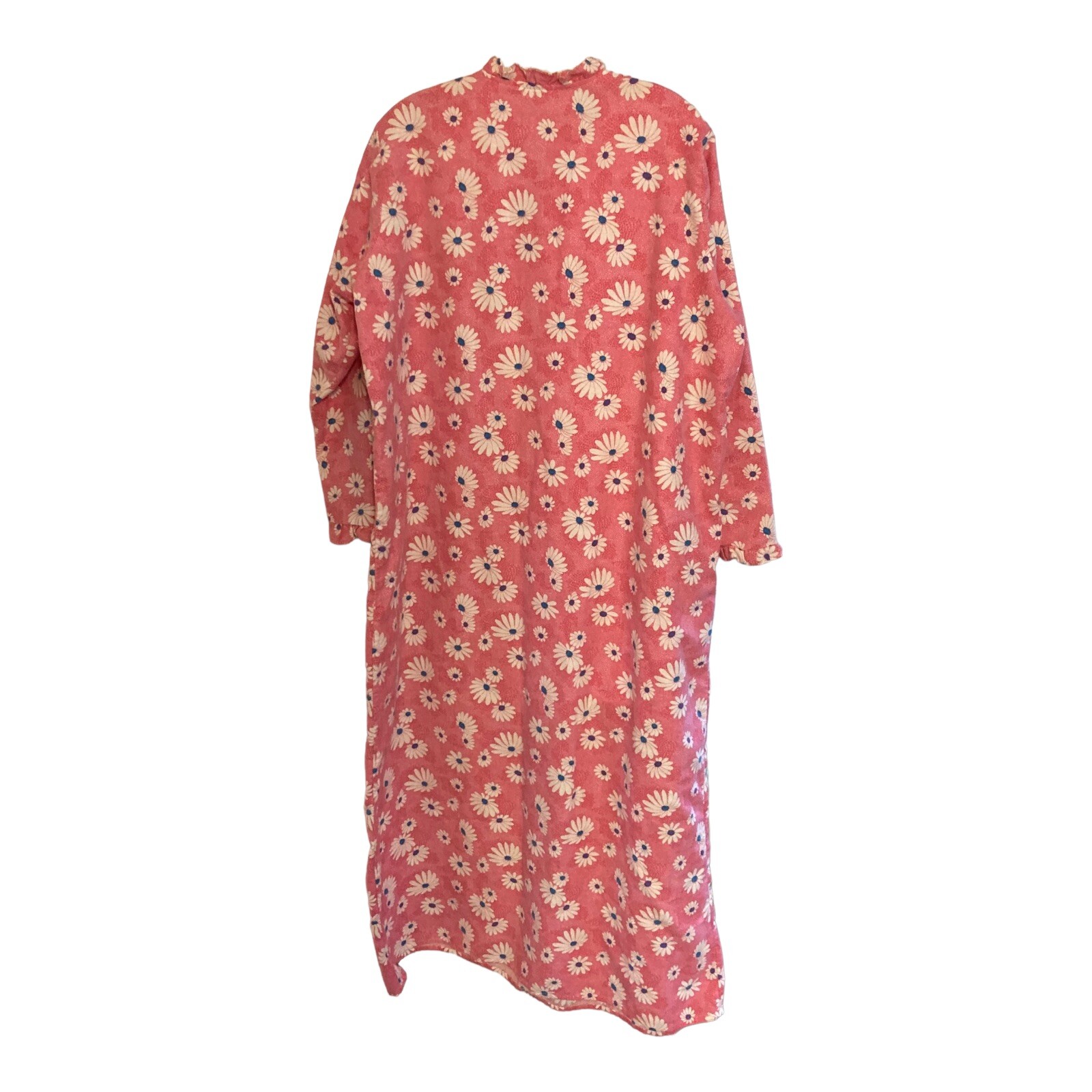 Sears Vintage Flannel Nightgown Granny Pink Daisy 38/… Gem