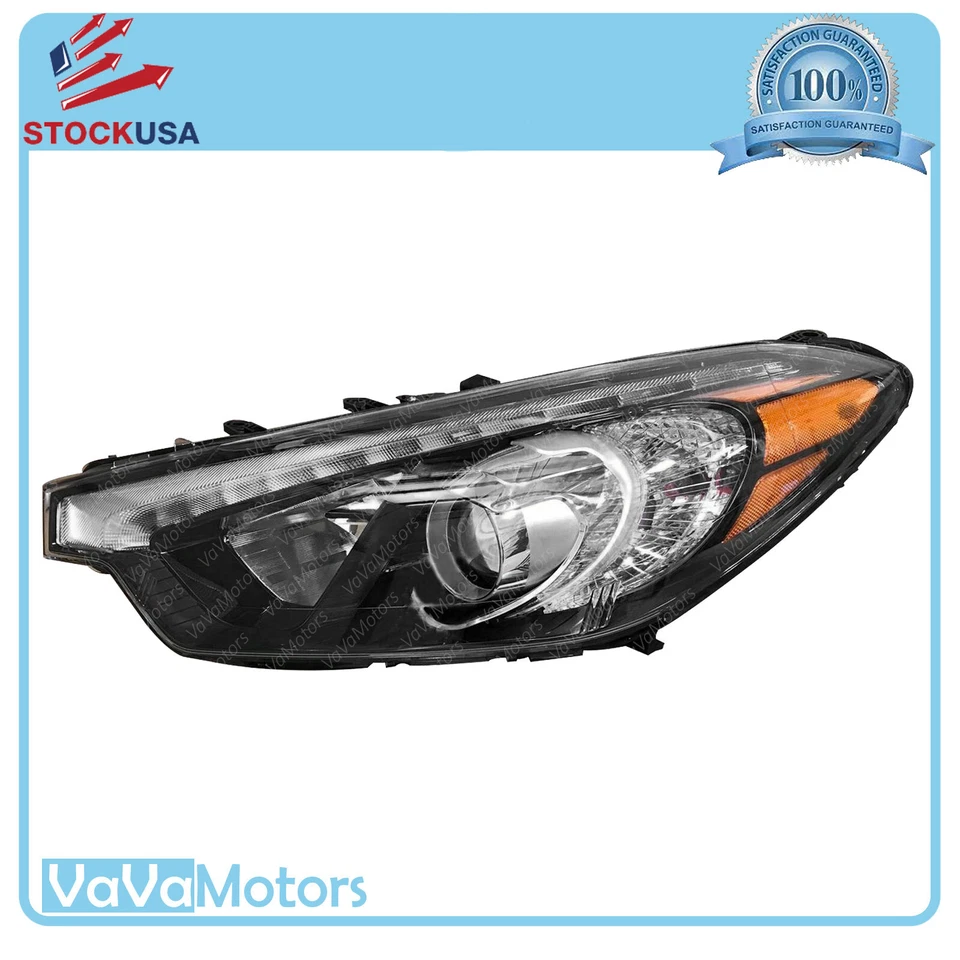 Fits 2014 2016 Kia Forte & Koup Headlight LED Left Right 92101A7210 92102A7210 - Image 2 of 4