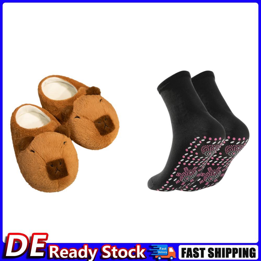 APL Ciabatte Donna Peluche Capybara Pantofole Antiscivolo Morbide Outdoor Inverno H