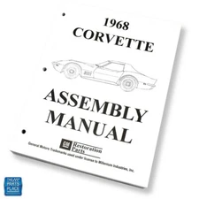 1968 Corvette Factory GM Assembly Manual Each New Loose Leaf / Unbound