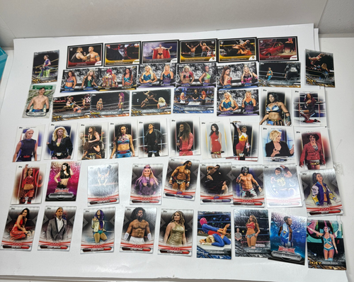 WWE Topps Trading Card Lot NXT RAW Smack Down Wrestlemania Used Condition