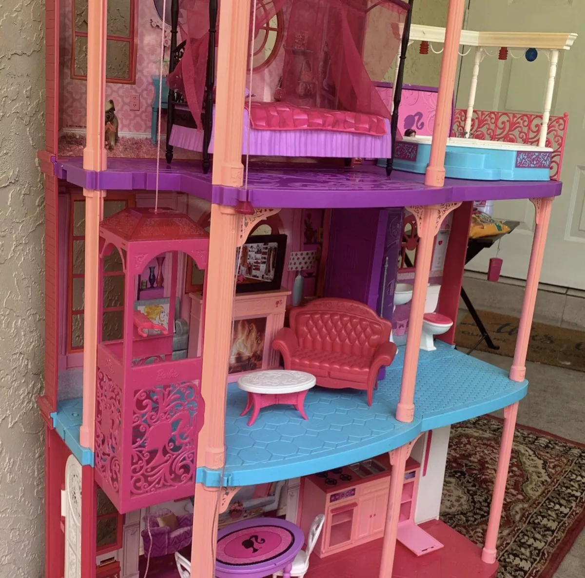 Mattel Barbie Girls 3 Story Doll Dream House Play Set with Accessories •  Price »