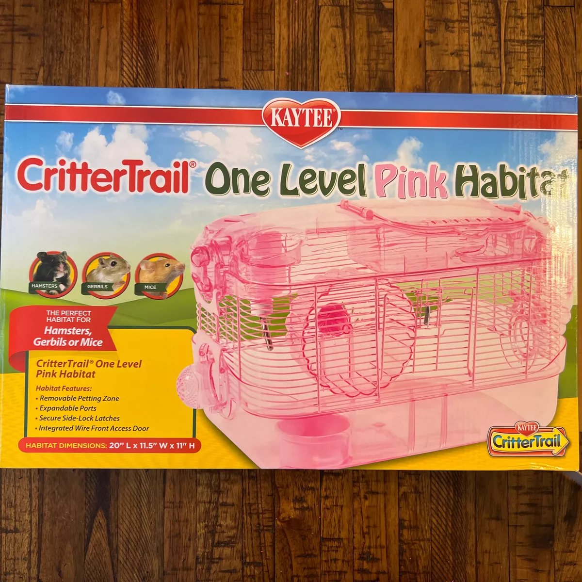 Kaytee CritterTrail One Level Habitat Pink Used Once See