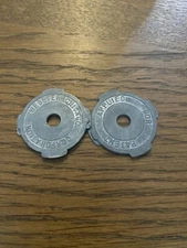 Vintage Lot Of 2 Record Adapter Webster Chicago Corporation Metal 45 RPM Insert