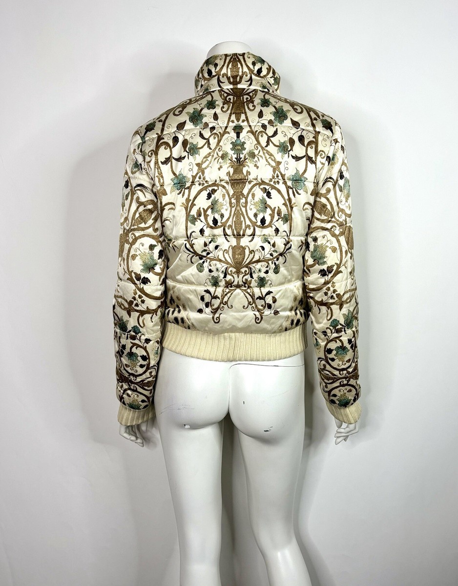 CLASS Roberto cavalli ツイード　ジャケット　44 Vtg Roberto Cavalli Class Printed Jacket S 40 | eBay