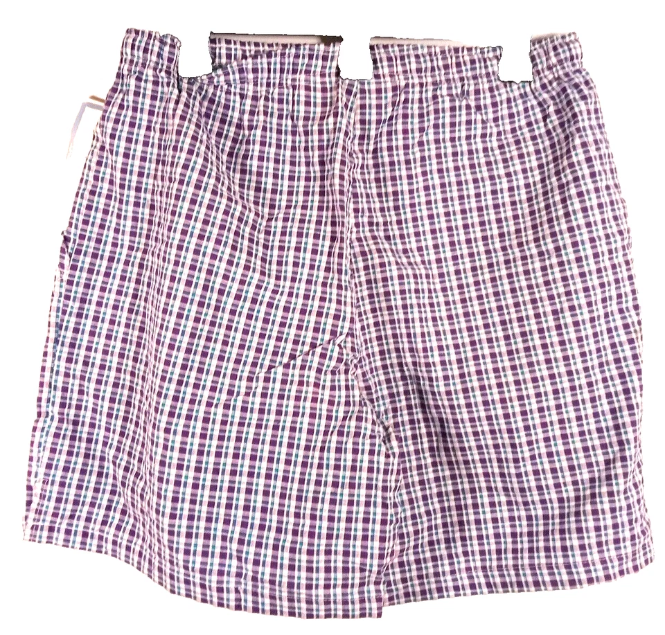 Bobbie Brooks women's large (12/14) drawstring shorts plaid multicolor NWT - Image 4 of 4