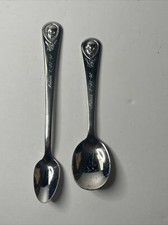 2 Vintage Oneida Gerber Baby Spoons Monogram Melissa 8-23-92