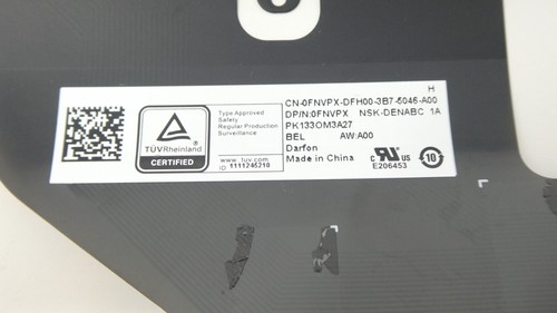 Dell XPS 13 Plus 9320 BELGIAN Backlit Keyboard BLACK - FNVPX - Picture 3 of 4