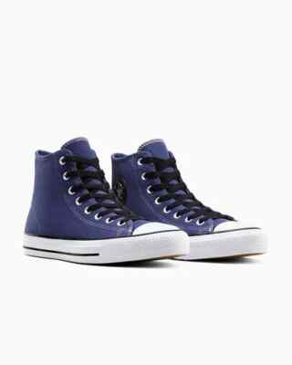 Men's Converse CATS Pro HI Top Suede Casual A10581C BlueBerry Blk 100% Original
