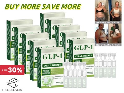 GLP-1 Oral Liquid Slimming Drops for Weight Loss - Appetite Control&Boost Energy