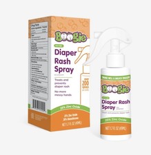 Boogie Diaper Rash Cream Spray 1.7 Fl Oz Gentle No Rub Skin Protectant Exp 05/28