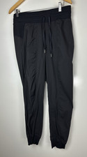 Flawed Lululemon Dance Studio Jogger 29" Pants Black Drawstring Women's Size 8