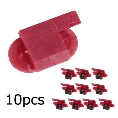Clips Retainer Fastener For G M Plastic Red Rivet 10pcs Brand New