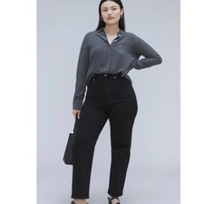 Everlane the Curvy Way High Jean in Coal Size 29