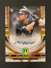 Cal Mitchell 2023 Topps Tribute Rookie Auto Orange Parallel /25 Pirates