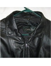Greg Bell Leather Coat, M, Measures 50