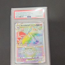 Pokemon TCG Aerodactyl VSTAR 199/196 Lost Origin Secret Rare Holo ENG PSA 9