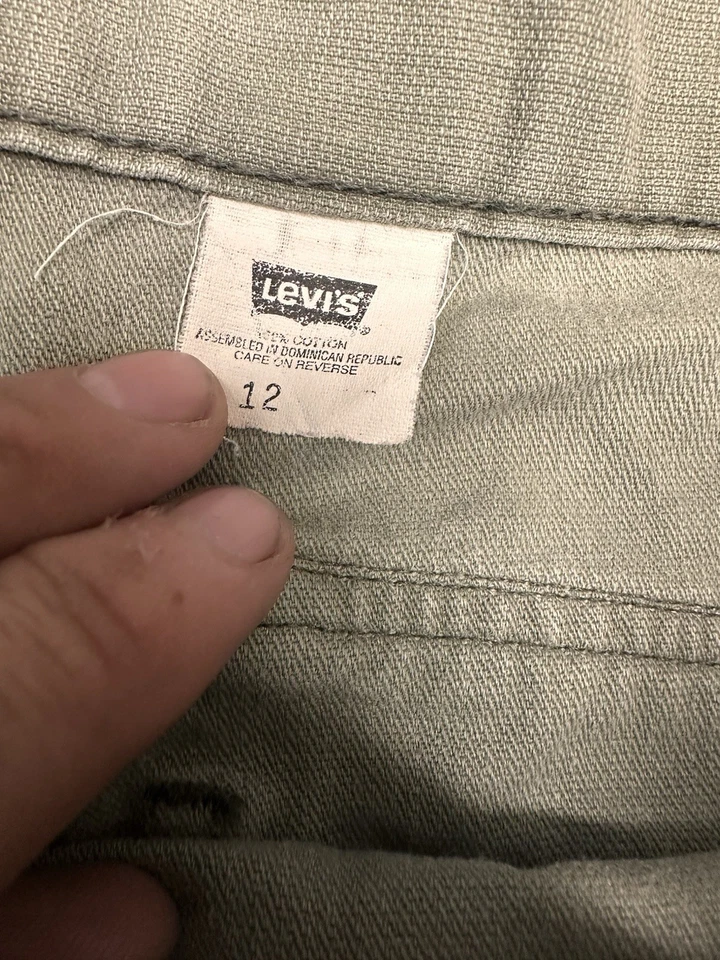 Pantalones Cortos de Senderismo Vintage Años 90 Levi's Para Mujer Carga Caqui Talla 12 32 X 4.5 Foto 4 de 4
