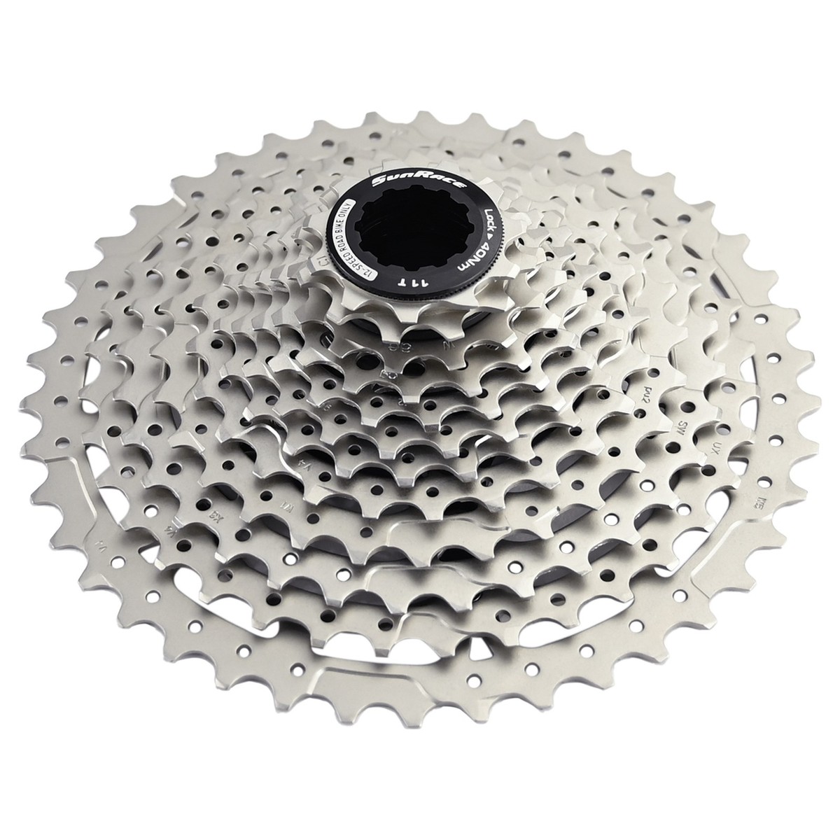 Cassette SunRace RZ800 12 Vitesses - Vélo Route, Gravel, Hybride - HG - 11 Dents