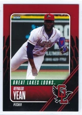 2025 Great Lakes Loons (Class A-Los Angeles Dodgers) Reynaldo Yean