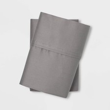 Standard Solid Performance 400 Thread Count Pillowcase Set