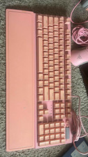 Razer pink gaming set of 3, keyboard, mouse and headset.
