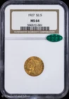 1927 $2.50 Gold Indian Head Quarter Eagle NGC MS 64 CAC | UNC BU