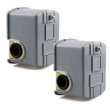 2 Pack Pressure Switch for Well Pump, Adjustable Differential 1/4npt... 