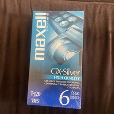Maxell 214016 120 Minute Gx Silver Video Tape