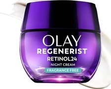 Olay Retinol Night Cream for Women, Anti-Aging Face Moisturizer, Fragrance-Free,
