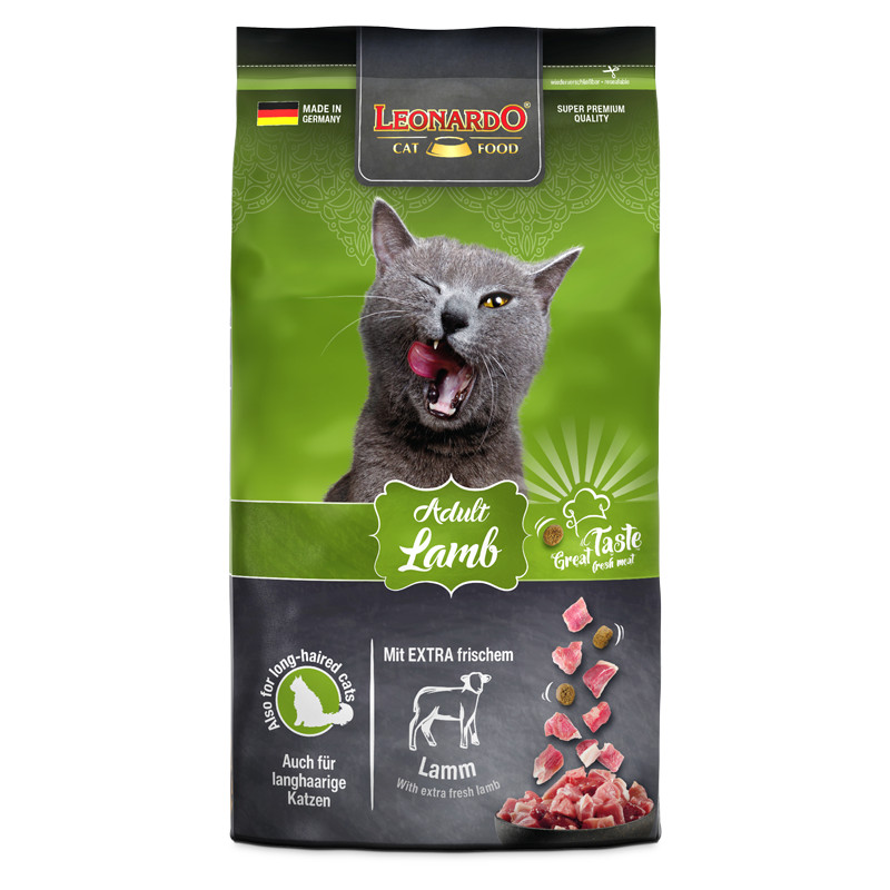 Addio Problemi di Pancia! Leonardo Adult Lamb 1,8kg per Gatti Top