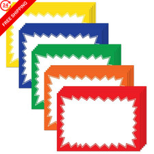 Sale Signs for Retail Stores - 100pcs, 4.5" x 6.5" x 6.5", Variety