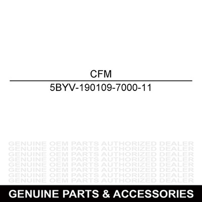 CFMoto 5BYV-190109-7000-11 Left Hand Deco Plate Decal