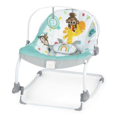 Bright Starts Wild Vibes Baby Infant to Toddler Rocker Chair with Vibrations