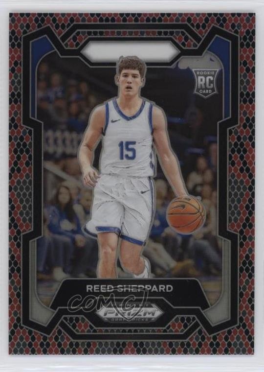 2024-25 Panini Prizm Draft Picks Snakeskin Prizm Reed Sheppard #21 5w5