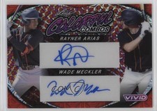2023 Leaf Vivid Orange Mojo /3 Rayner Arias Wade Meckler #CCD-20 Auto 0u9w