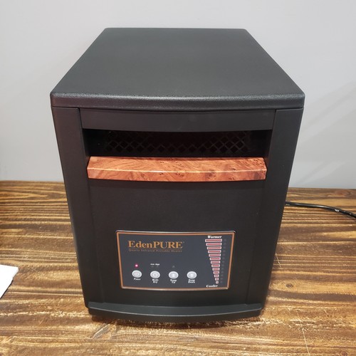 EdenPURE Gen3 A4136 Quartz Infrared Portable Heater Black Remote Manual Tested 