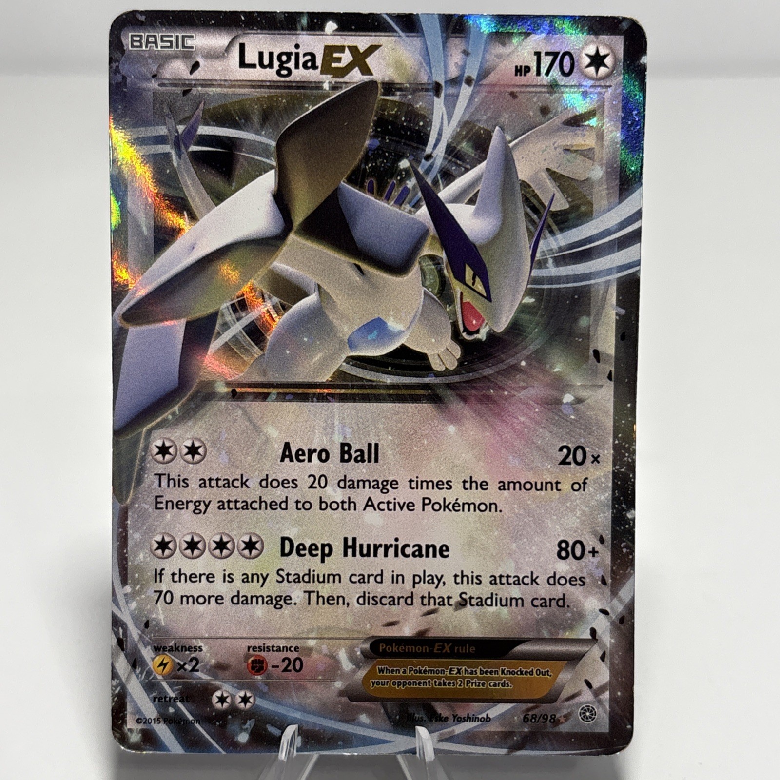 Pokémon Lugia EX TCG Double Rare Holo Card 68/98