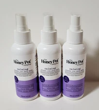 3 x The Honey Pot Company CALMING Lavender Rose Panty Spray Feminine Care 4oz