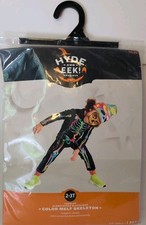 NEW Color Melt Skeleton Halloween Costume Boy Girl 2T 3T Glows Under Blacklight