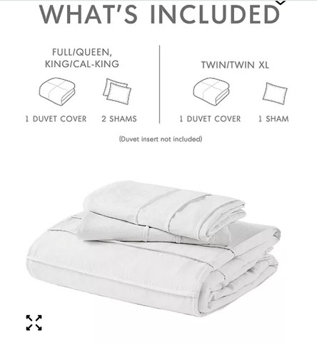 510 Design Porter Soft Wash Pleated 3-Piece Comforter Set White Full - Picture 2 of 5