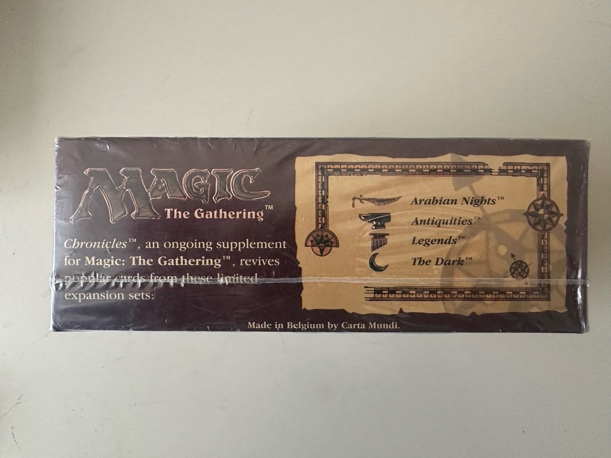 mtg chronicles booster box MTG Chronicles Booster Box Factory Sealed - 45 Packs - 1995 Vintage Magic
