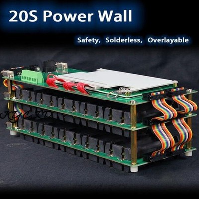 20S 74V 18650 DIY Battery Pack Power Wall Li-ion Holder BMS PCB For E-Bike AUK