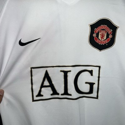 Manchester United Long Sleeve Jersey Mens Large White Nike 2006